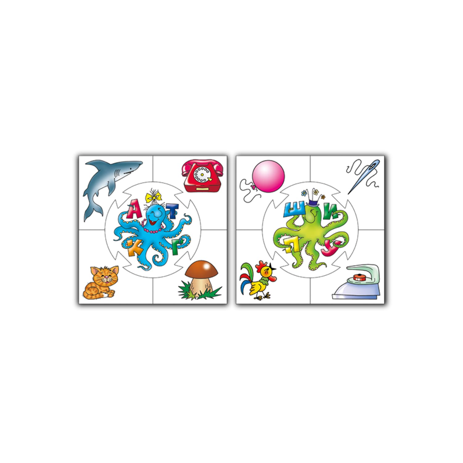 картинка Настольная игра "Алфавит" из серии "Учись, играя" 00071 от магазина ДетсадЯр