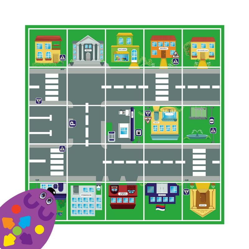 картинка Комплект тематических полей Строим маршруты с РобоМышью (6 элементов), Learning Resources, RM6001 от магазина ДетсадЯр