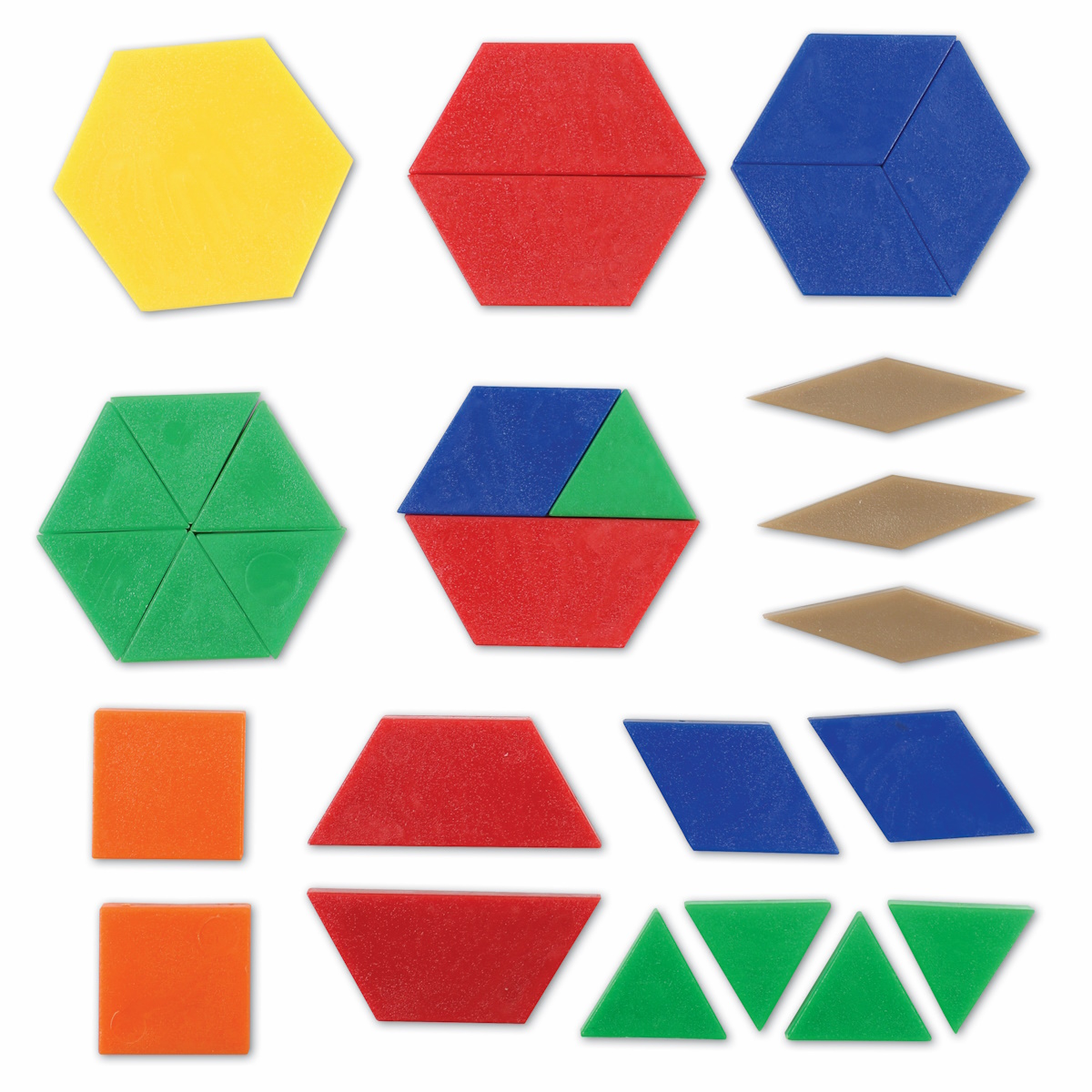 картинка Мозаика Геометрические фигуры (пластиковые, 250 элементов), Learning Resources, LER0134 от магазина ДетсадЯр