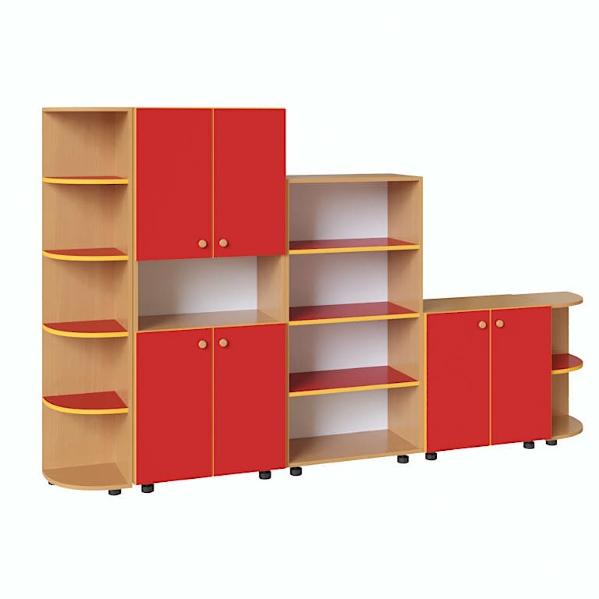 картинка Стенка для игрушек Мини 2400*320*1490 мм. от магазина ДетсадЯр