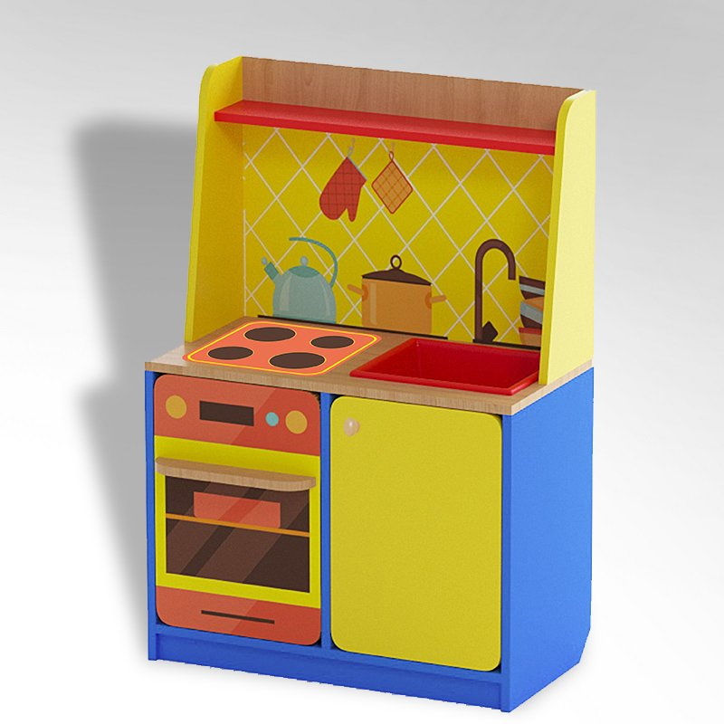 картинка Кухня детская игровая Машенька 684*400*1000 мм., ФМ от магазина ДетсадЯр
