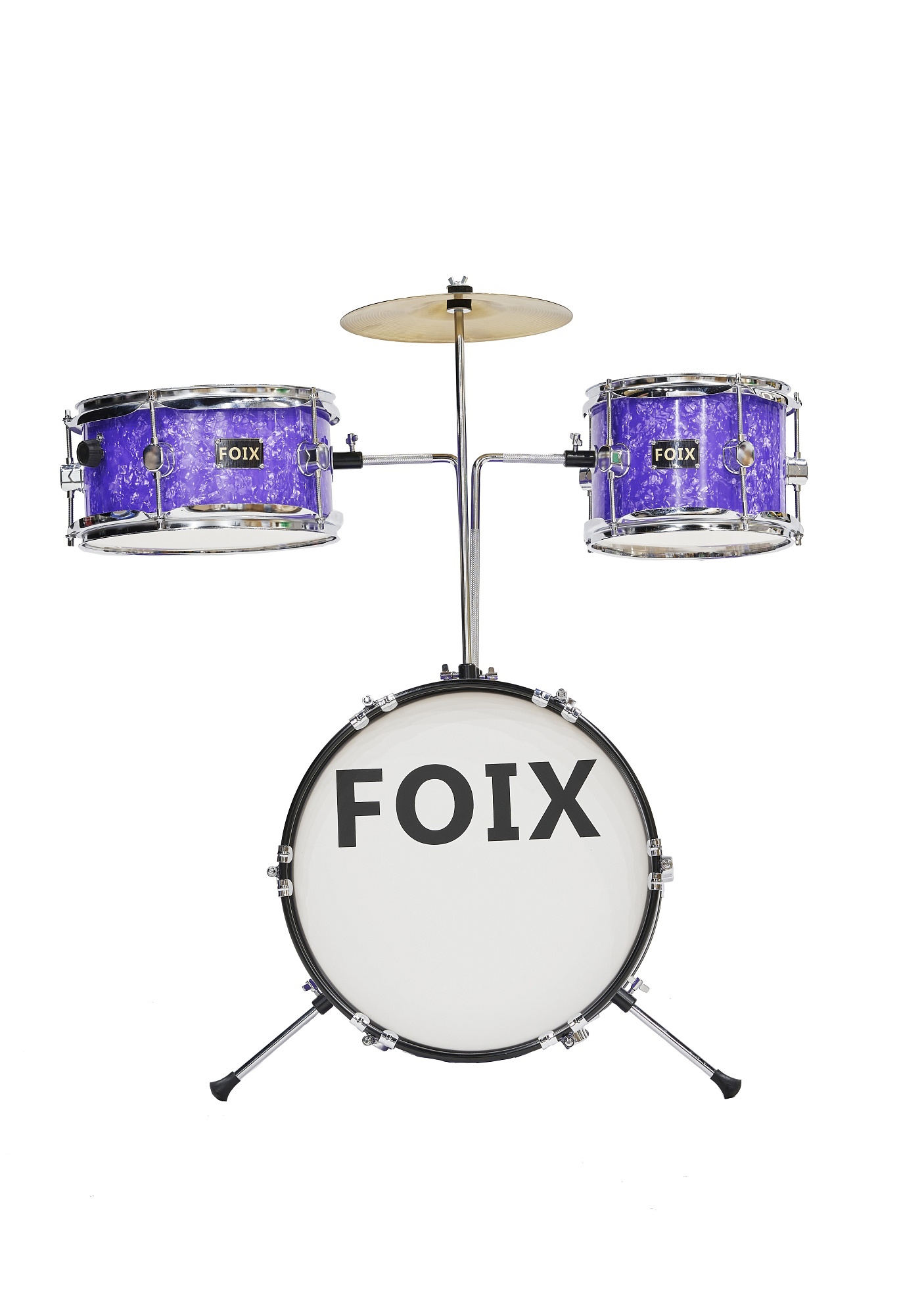 картинка Барабанная установка детская, фиолетовая, Foix, CDF-1096PR  от магазина ДетсадЯр