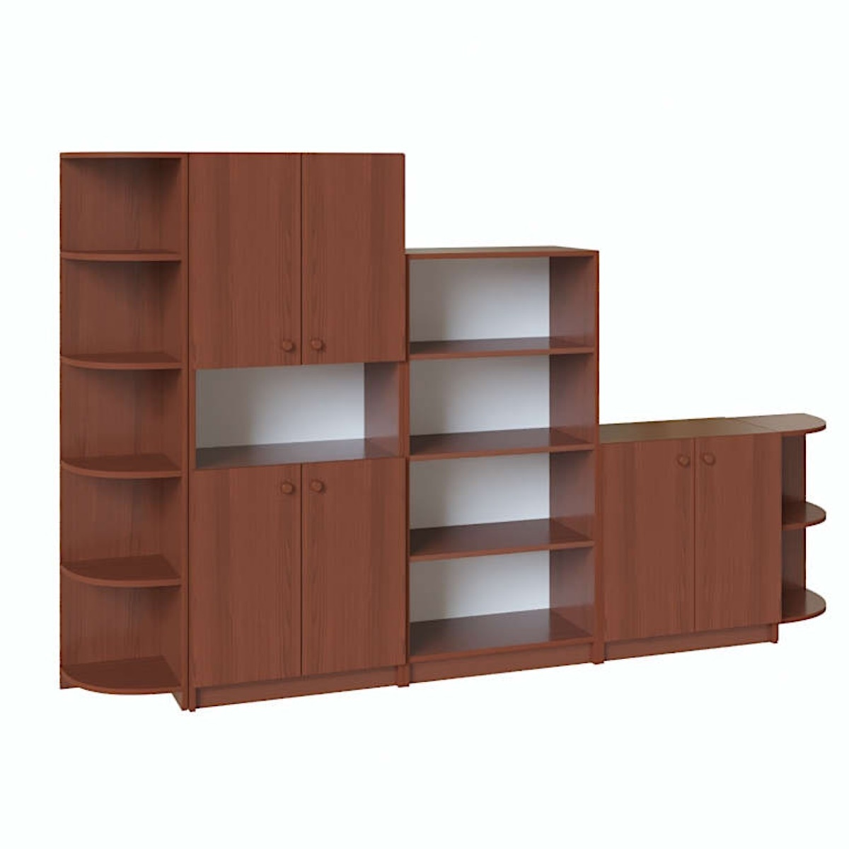 картинка Стенка для игрушек Мини 2400*320*1490 мм. от магазина ДетсадЯр