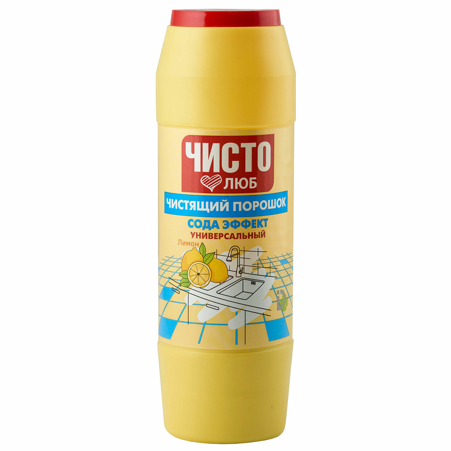 картинка Чистящее средство порошок 400 г ЧИСТОЛЮБ "Лимон", 2300053 от магазина ДетсадЯр