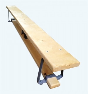 Гимнастическая скамейка (скамья) 1,5 м. с металлическими ножками ПА 