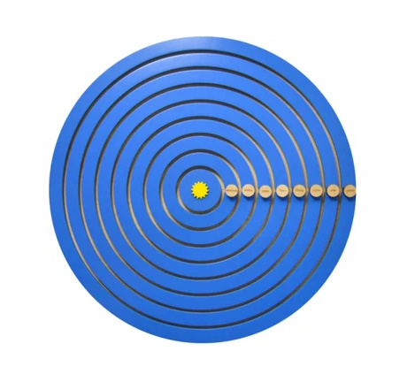 картинка Бизиборд Планеты солнечной системы, диаметр 75 см., Приоритет от магазина ДетсадЯр