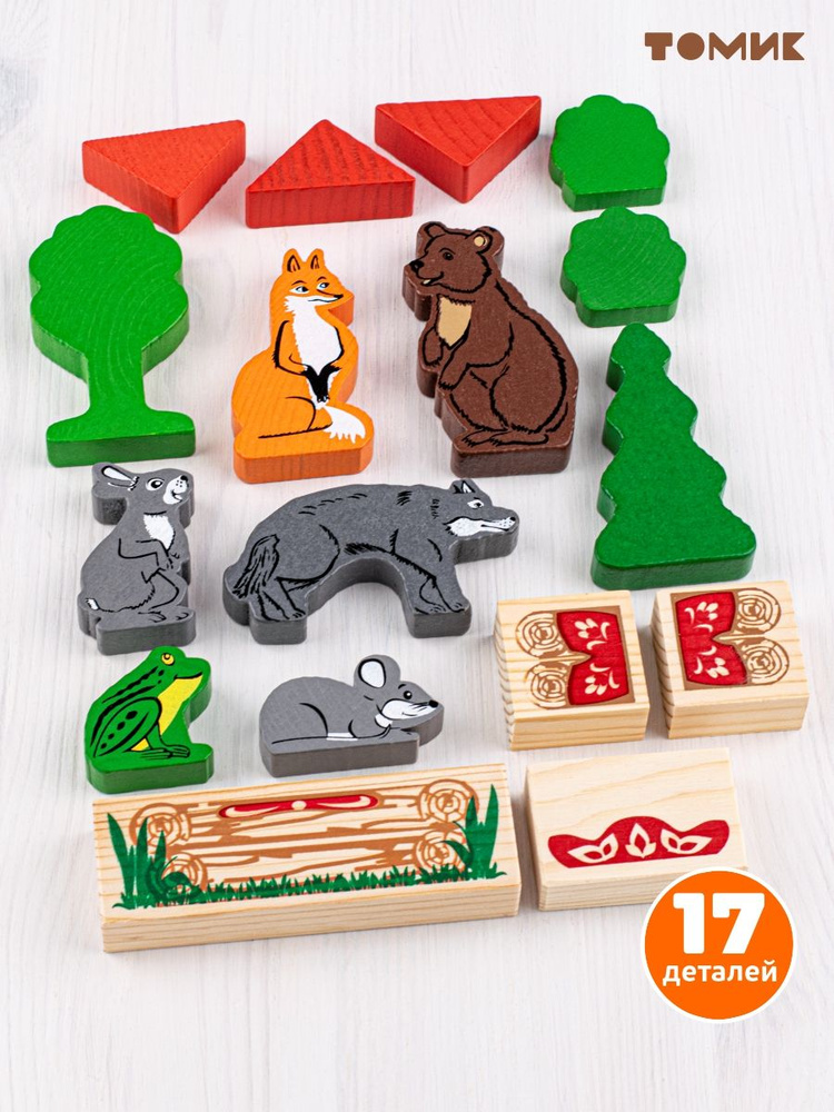 картинка Конструктор "Сказки - Теремок", 4534-3, Томик от магазина ДетсадЯр