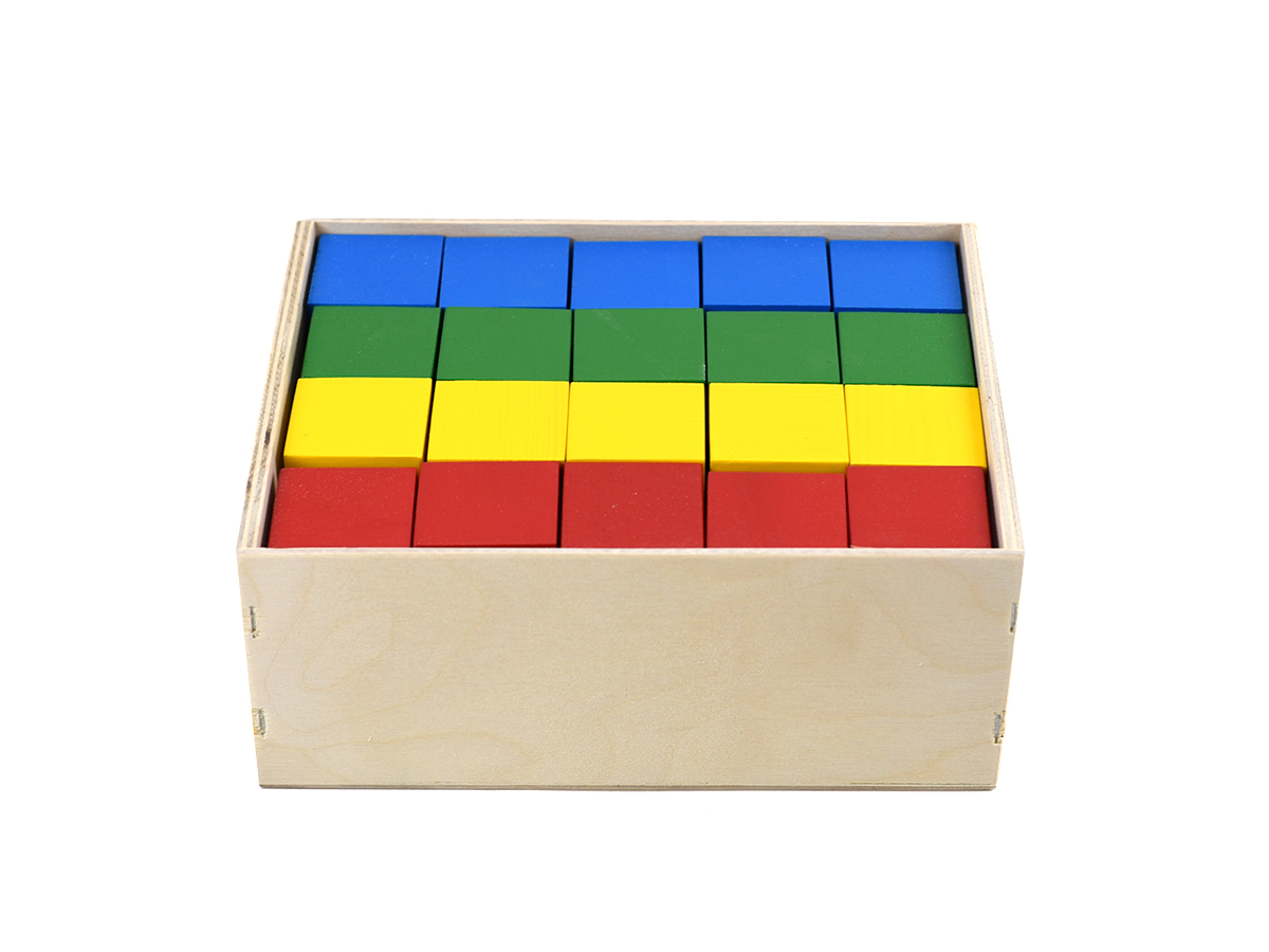 картинка Конструктор настольный Цветные кубики 40 шт., ФДИБ, КДСн-001к от магазина ДетсадЯр