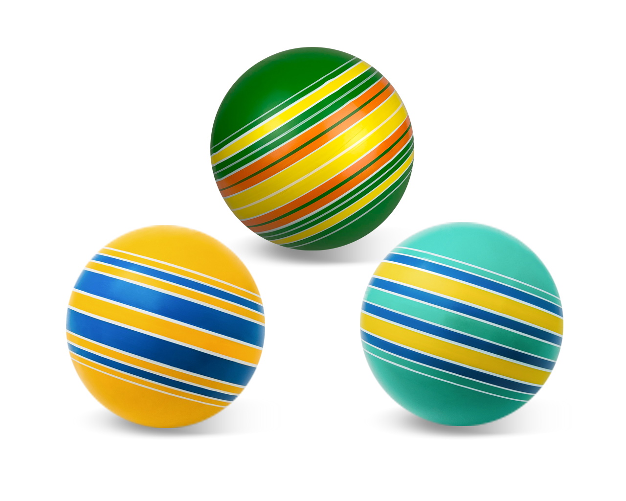 Мяч резиновый диаметр 150 мм. серия Полосатики, Чебоксары, Р3-150/По 