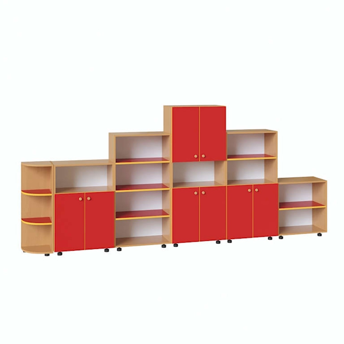 картинка Стенка для игрушек Стандарт 3300*320*1490 мм. от магазина ДетсадЯр