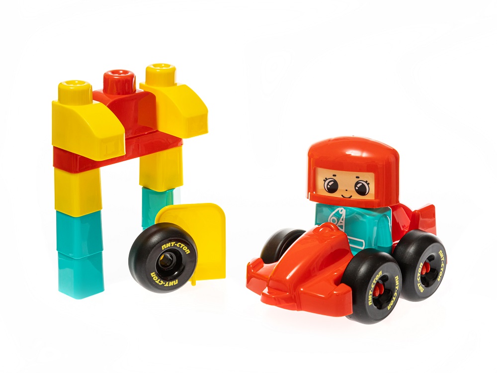 картинка Конструктор пластиковый Пит-стоп 30 деталей Baby Blocks, 03909, Десятое Королевство  от магазина ДетсадЯр