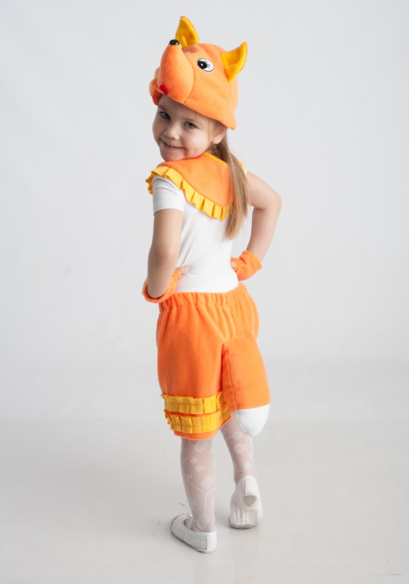 картинка Костюм детский Лисичка (шапочка + воротничок + юбочка с хвостиком) от магазина ДетсадЯр