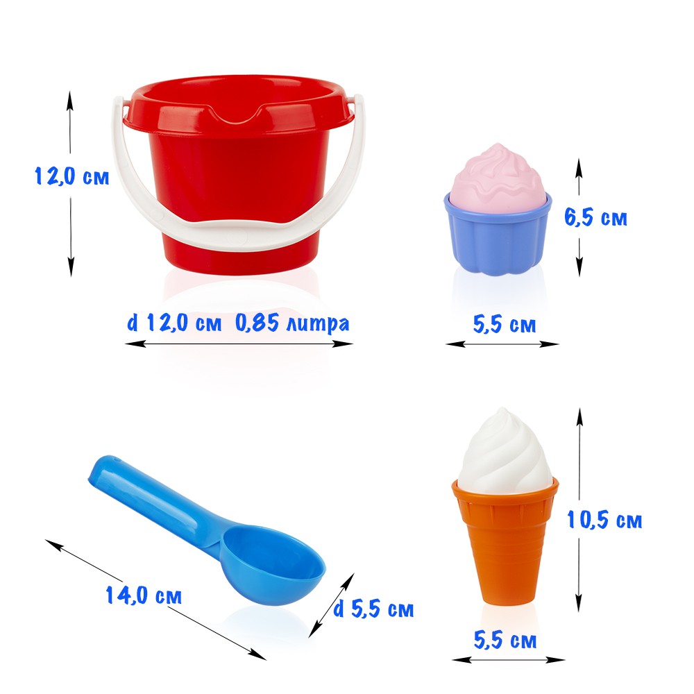 картинка Песочный набор «Мороженое» У993, Совтехстром от магазина ДетсадЯр