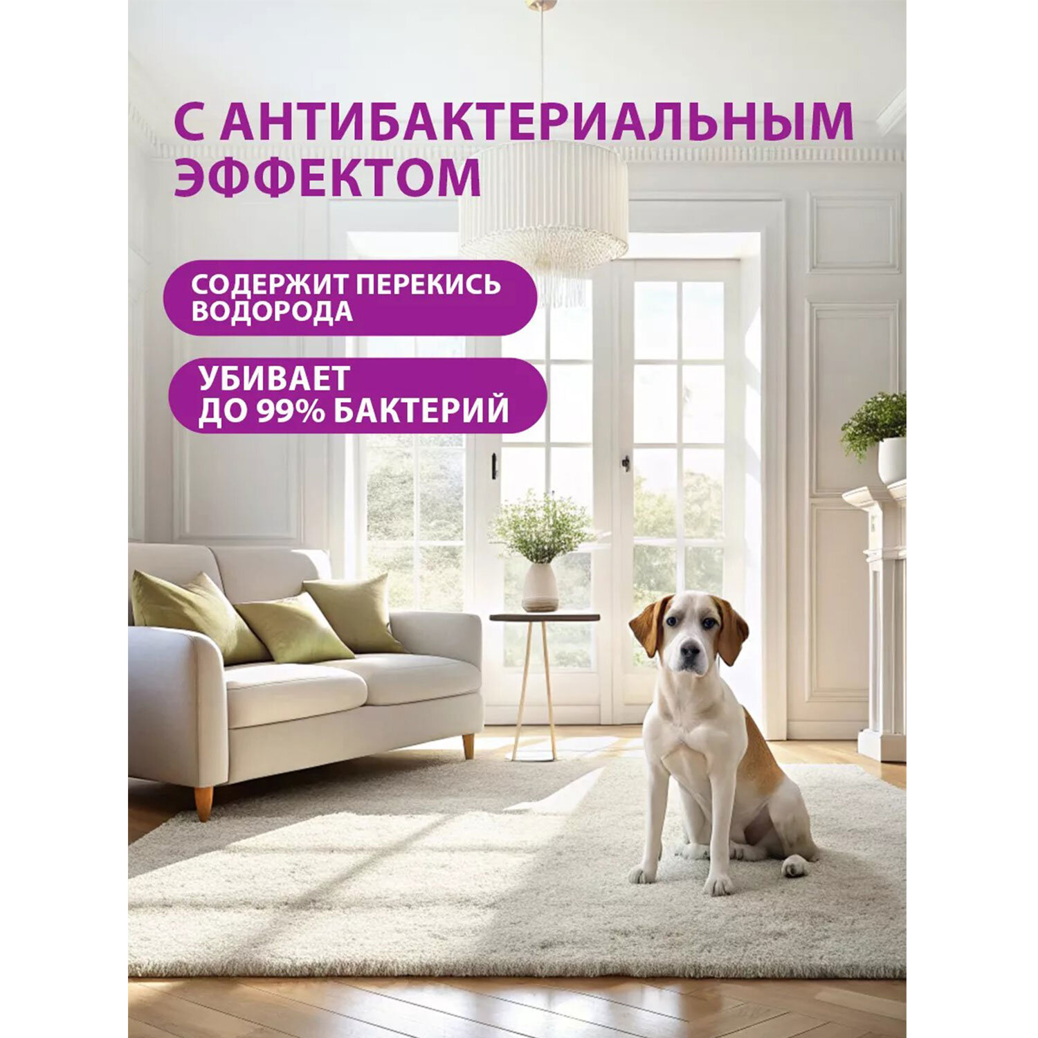 картинка Средство для чистки ковров антибактериальное, пятновыводитель 600 мл GRASS G-OXI, распылитель, 125636 от магазина ДетсадЯр