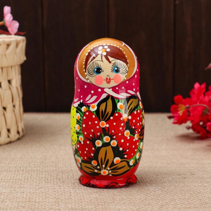 картинка Матрёшка 5-ти кукольная "Катя" ягоды , 12-13 см, ручная роспись. от магазина ДетсадЯр