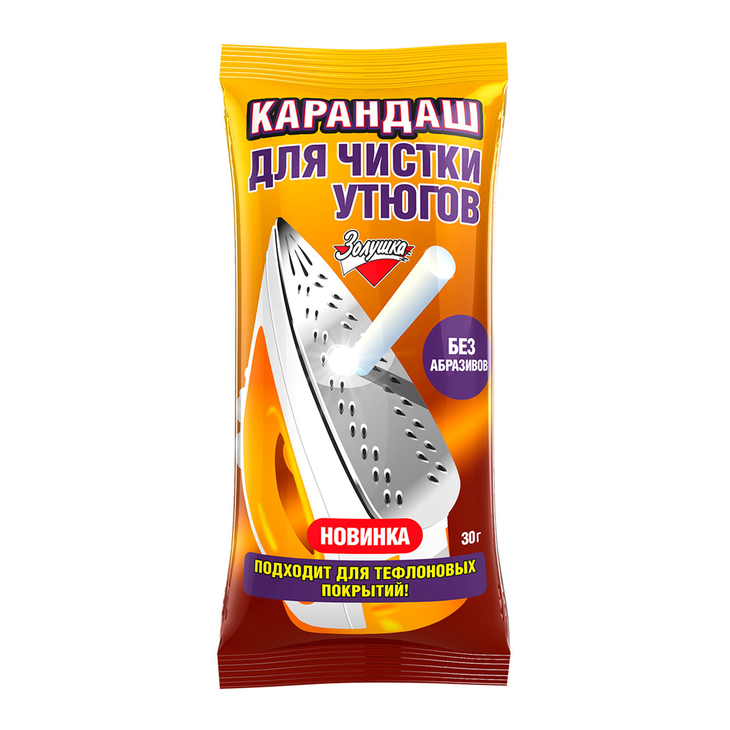 картинка Средство для чистки утюгов 30 г, ЗОЛУШКА, карандаш без абразивов, Б24-2 от магазина ДетсадЯр