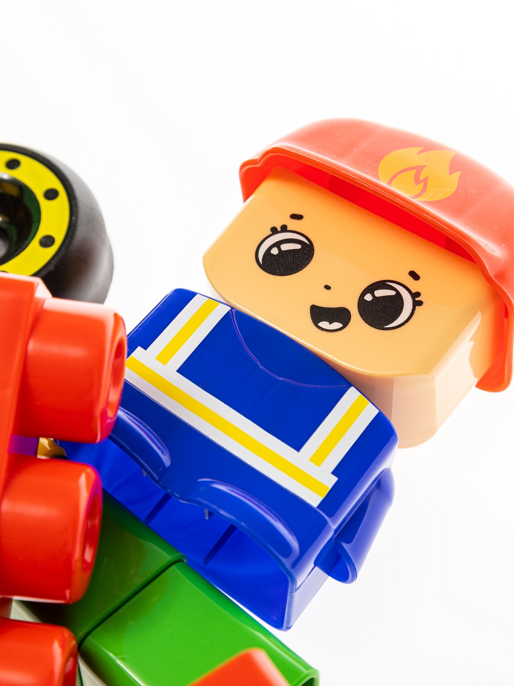 картинка Конструктор пластиковый Пожарная часть 35 деталей Baby Blocks, 03907, Десятое Королевство  от магазина ДетсадЯр