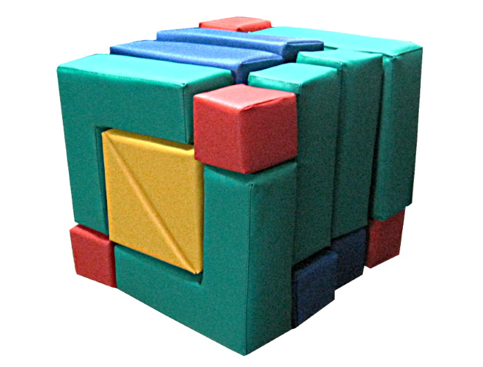 картинка Конструктор мягкий Кубик - рубик 20 модулей (4 вида), ТИ от магазина ДетсадЯр