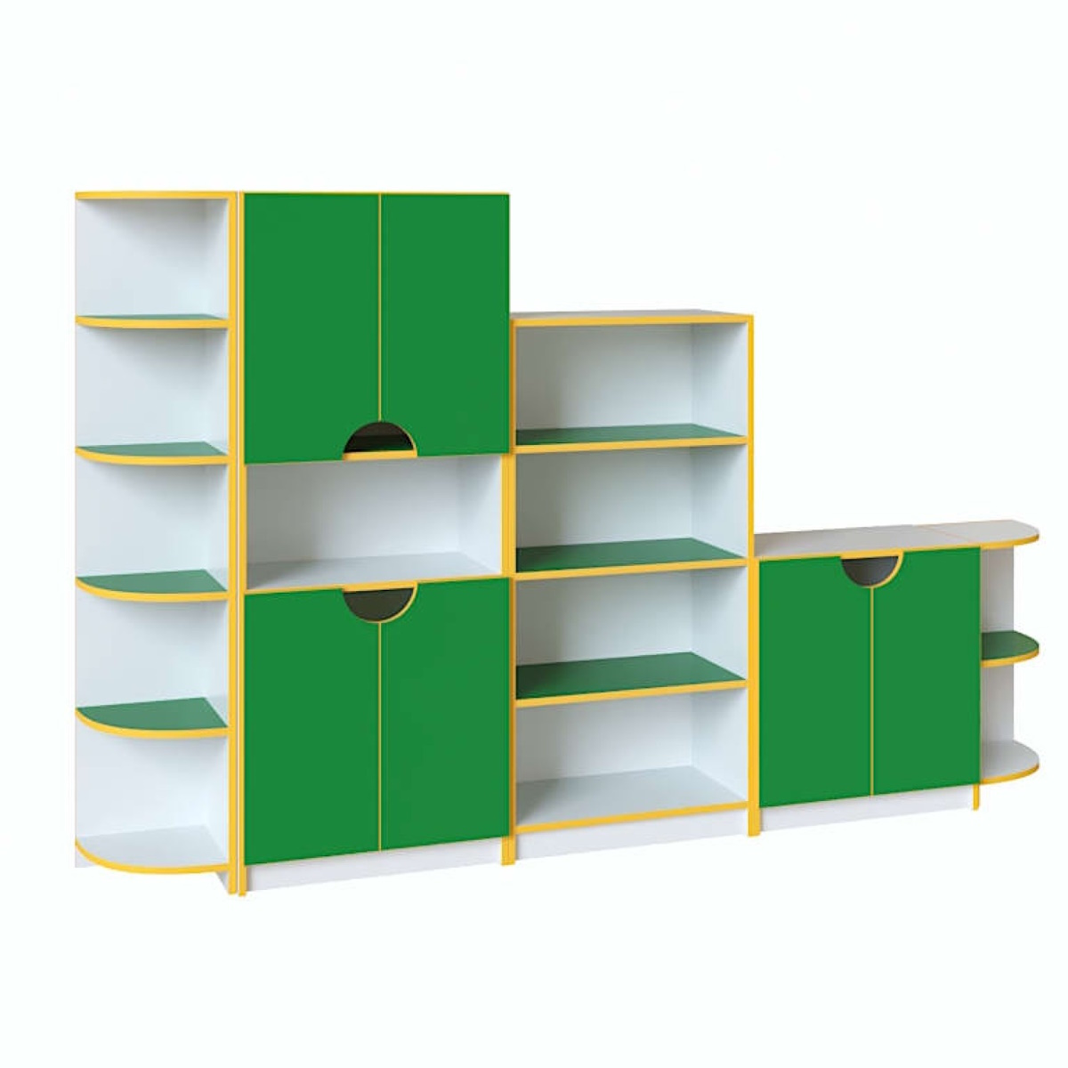 картинка Стенка для игрушек Мини 2400*320*1490 мм. от магазина ДетсадЯр