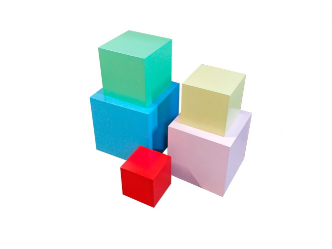 Комплект разноцветных кубов 5 шт., ПА 