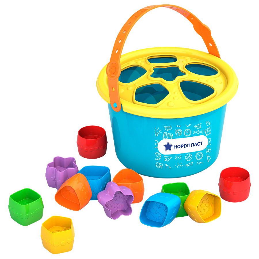 картинка Игрушка ведро-сортер 310, Нордпласт  от магазина ДетсадЯр