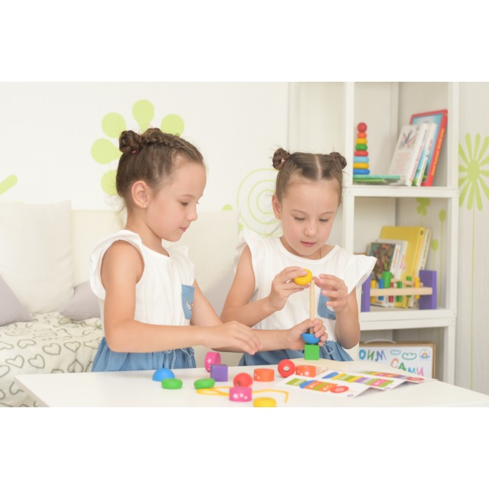 картинка Пирамидка "Геометрическая фантазия", ПИР-20, Краснокамская Игрушка от магазина ДетсадЯр