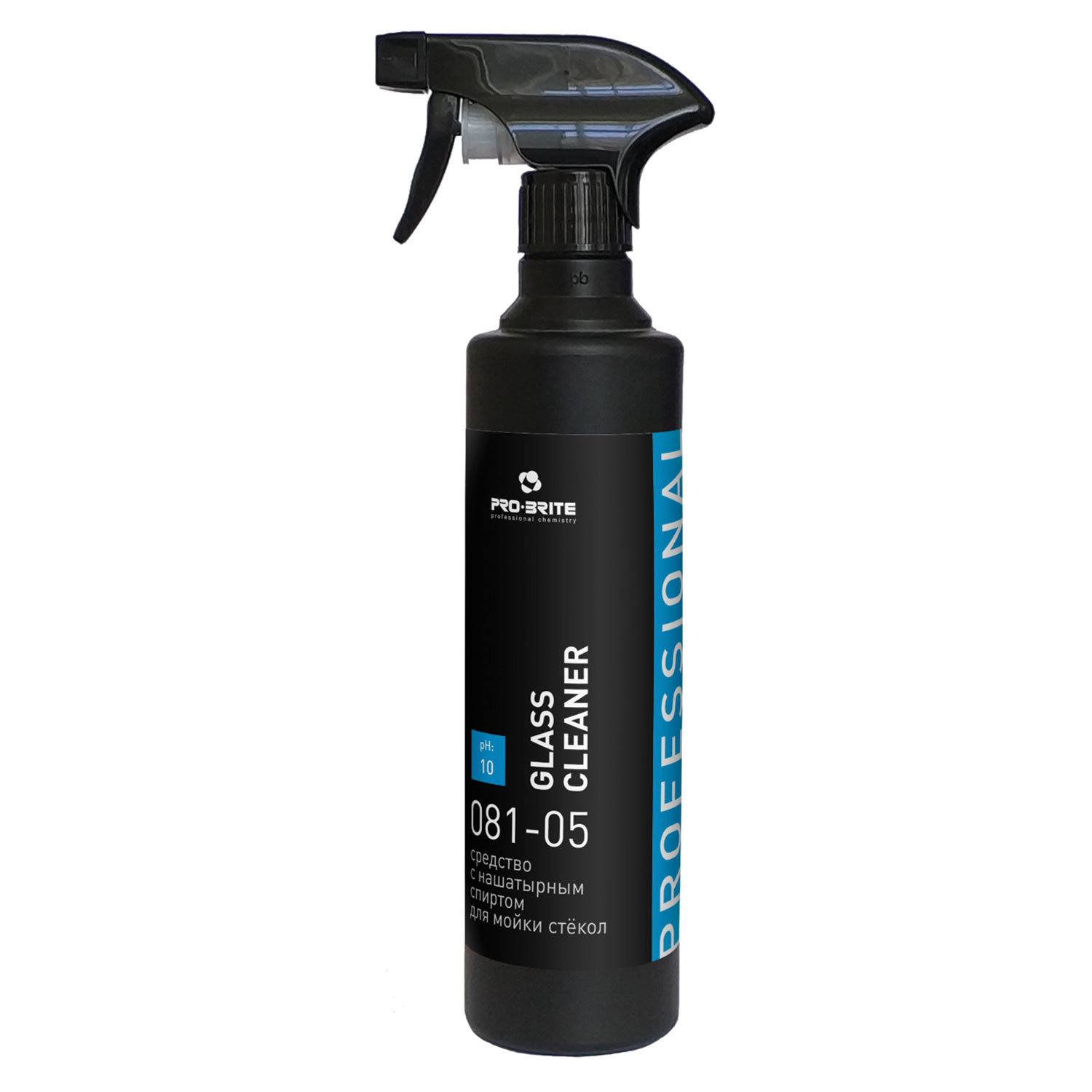 картинка Средство для мытья стекол и зеркал 500 мл, PRO-BRITE GLASS CLEANER, распылитель, 081-05 от магазина ДетсадЯр