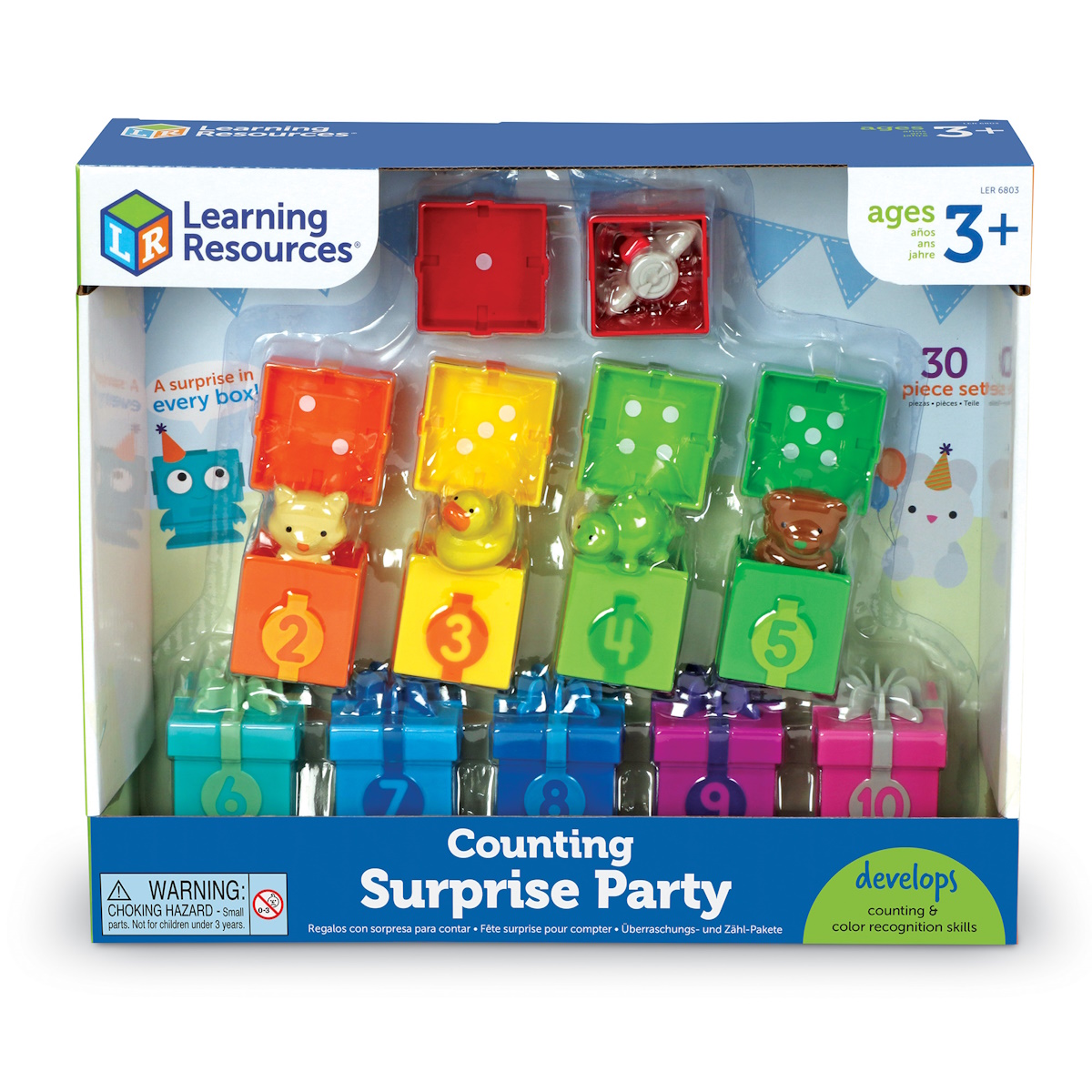 картинка Развивающая игрушка Подарочки с сюрпризом (30 элементов), Learning Resources, LER6803 от магазина ДетсадЯр