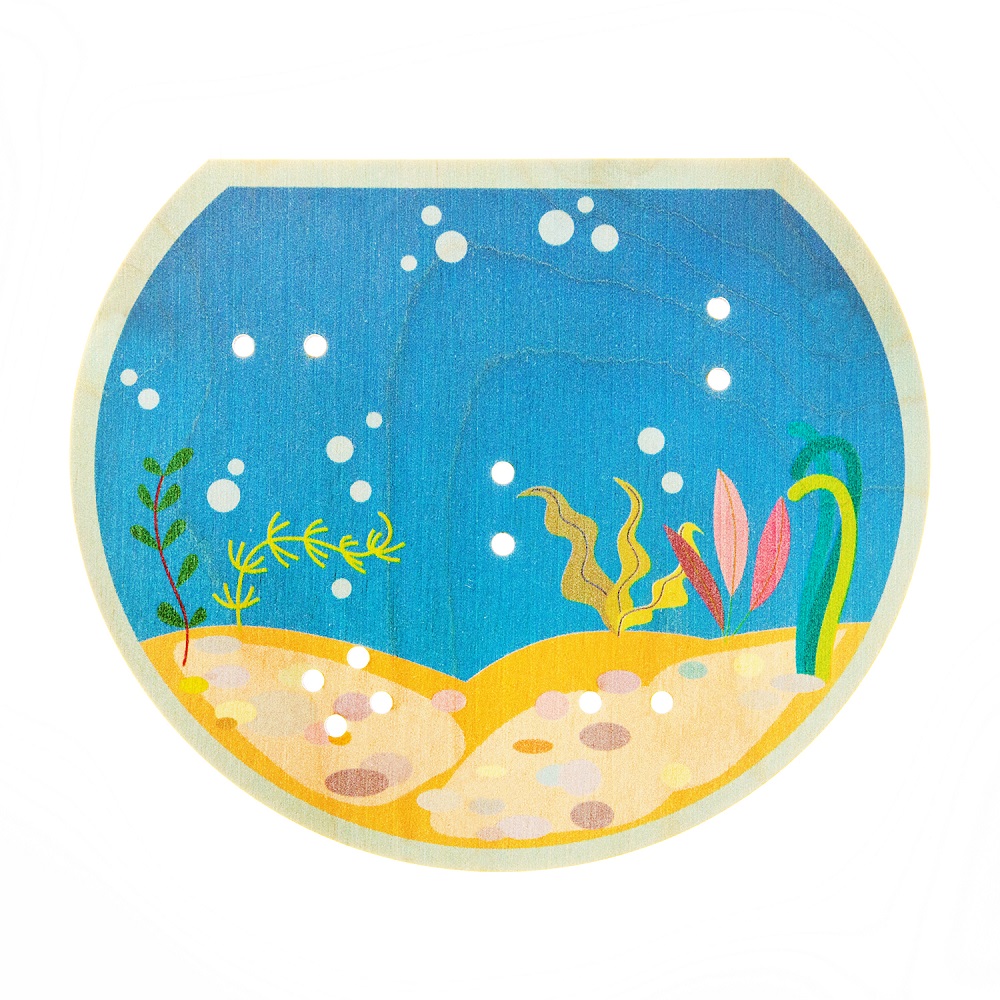 картинка Деревянная шнуровка для детей Аквариум, 01900, Десятое Королевство от магазина ДетсадЯр