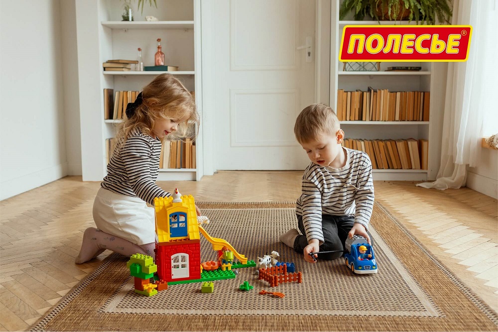 картинка Конструктор Макси - Весёлая ферма (50 элементов) (в коробке), 77578, Полесье от магазина ДетсадЯр