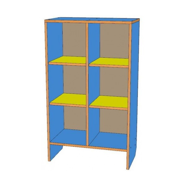 картинка Шкаф для горшков на 6 мест (вертикальный тип) от магазина ДетсадЯр