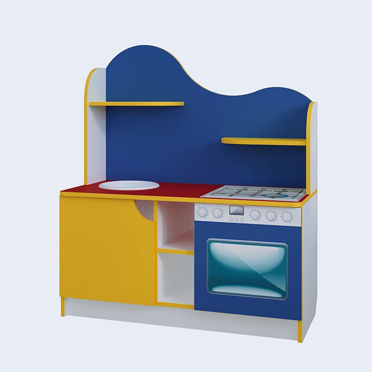 картинка Игровая кухня Хозяюшка 950*430*1100 мм. от магазина ДетсадЯр