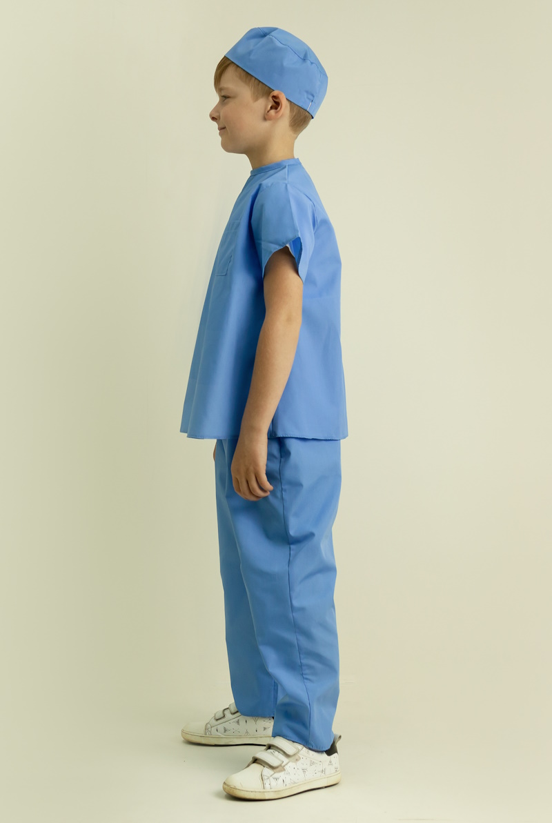 картинка Костюм детский профессия: Хирург (курточка + штаны + шапочка), МВ от магазина ДетсадЯр