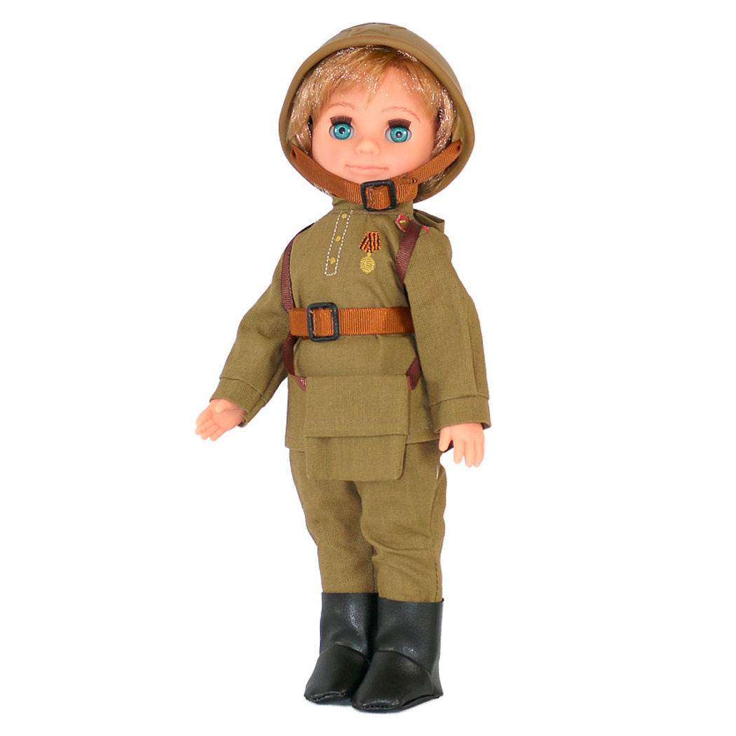 картинка Кукла Пехотинец с каской, Весна, В3979 от магазина ДетсадЯр