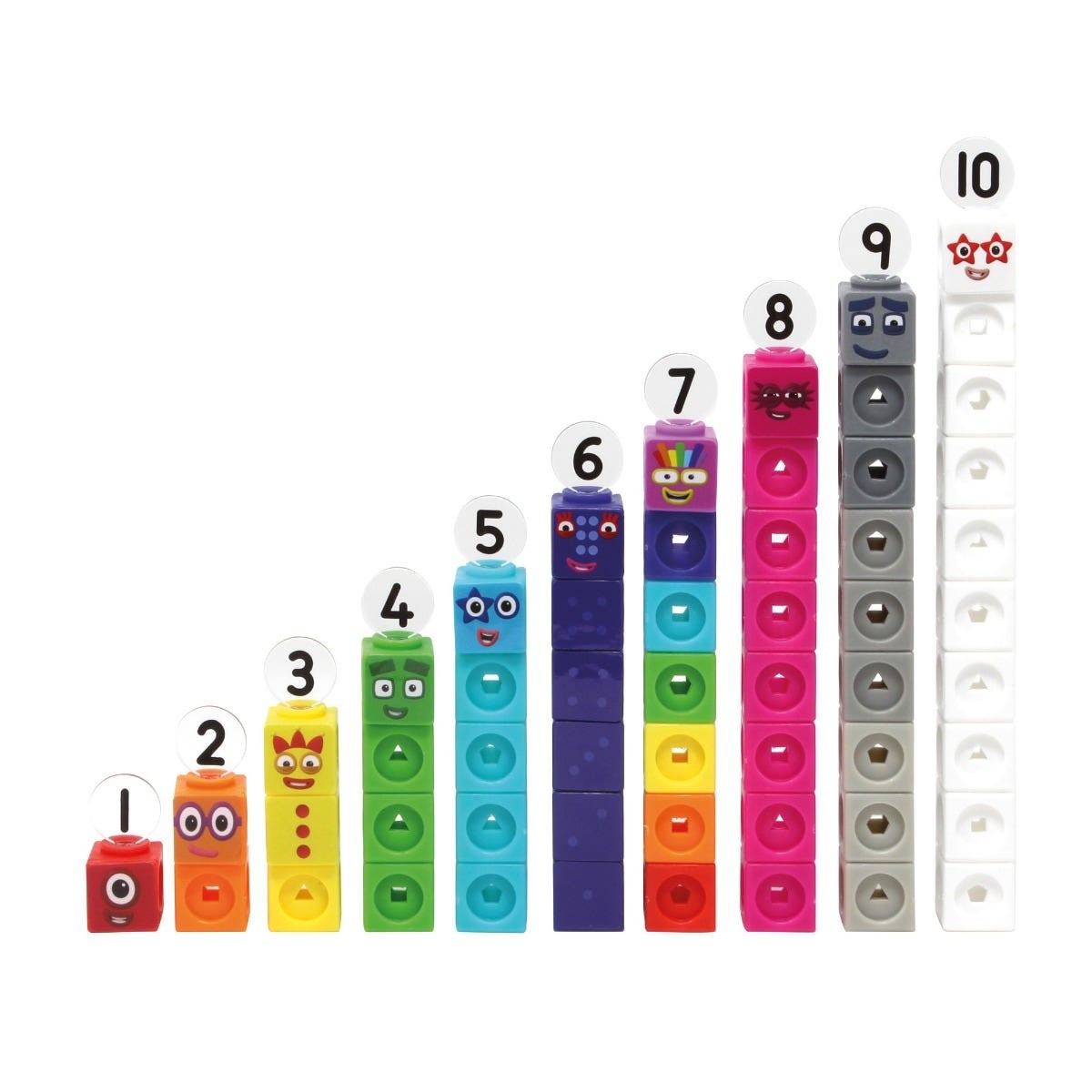 картинка Соединяющиеся кубики Numberblocks с карточками. От 1 до 10, Learning Resources, LSP0949-UK от магазина ДетсадЯр