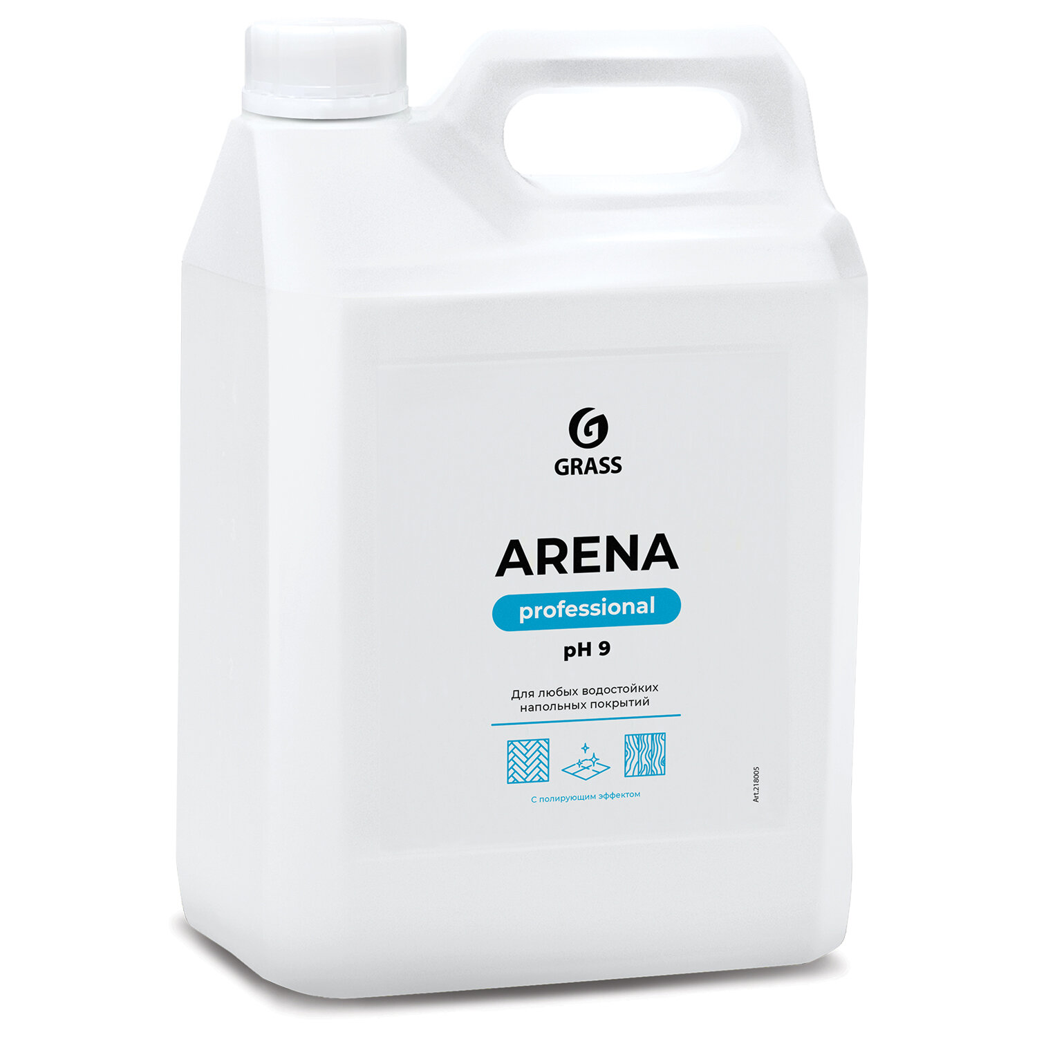 картинка Средство для мытья пола 5 кг GRASS ARENA, с полирующим эффектом, нейтральное, концентрат, 218005 от магазина ДетсадЯр