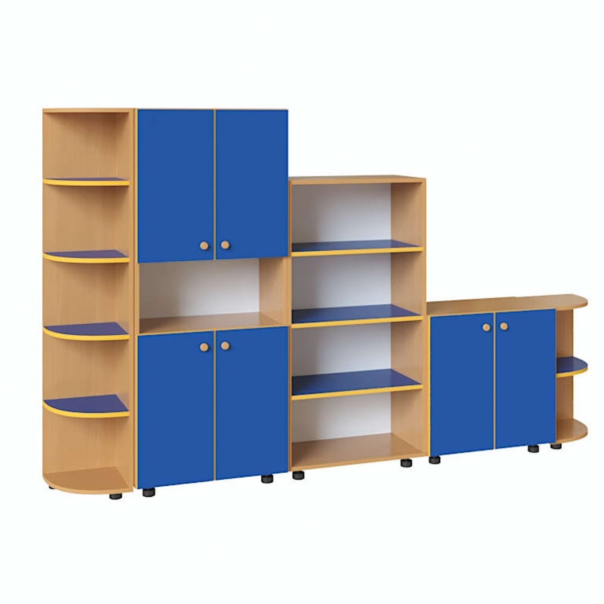 картинка Стенка для игрушек Мини 2400*320*1490 мм. от магазина ДетсадЯр