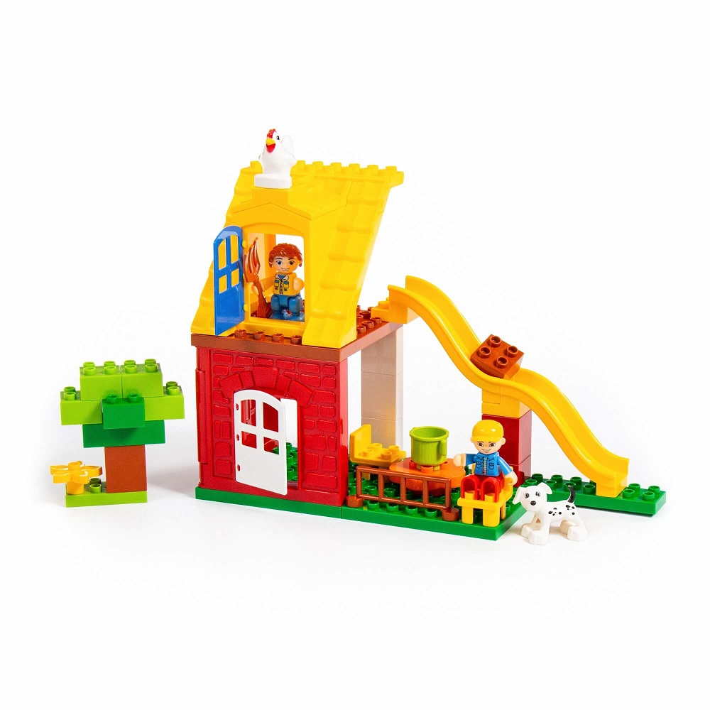 картинка Конструктор Макси - Весёлая ферма (50 элементов) (в коробке), 77578, Полесье от магазина ДетсадЯр