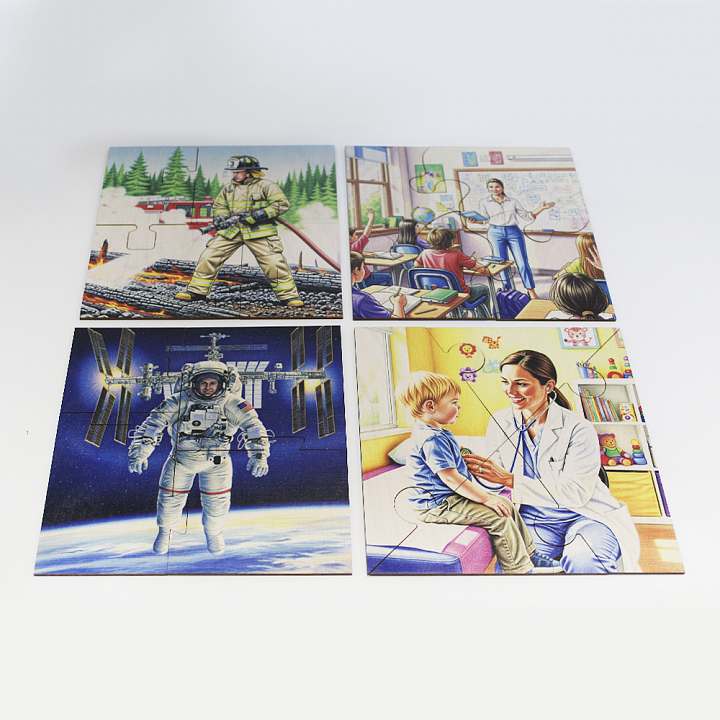 картинка Набор дидактических пазлов (сюжетные картинки), НВ-032, Ты и Я от магазина ДетсадЯр