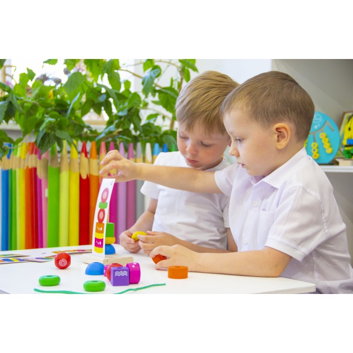 картинка Пирамидка "Геометрическая фантазия", ПИР-20, Краснокамская Игрушка от магазина ДетсадЯр