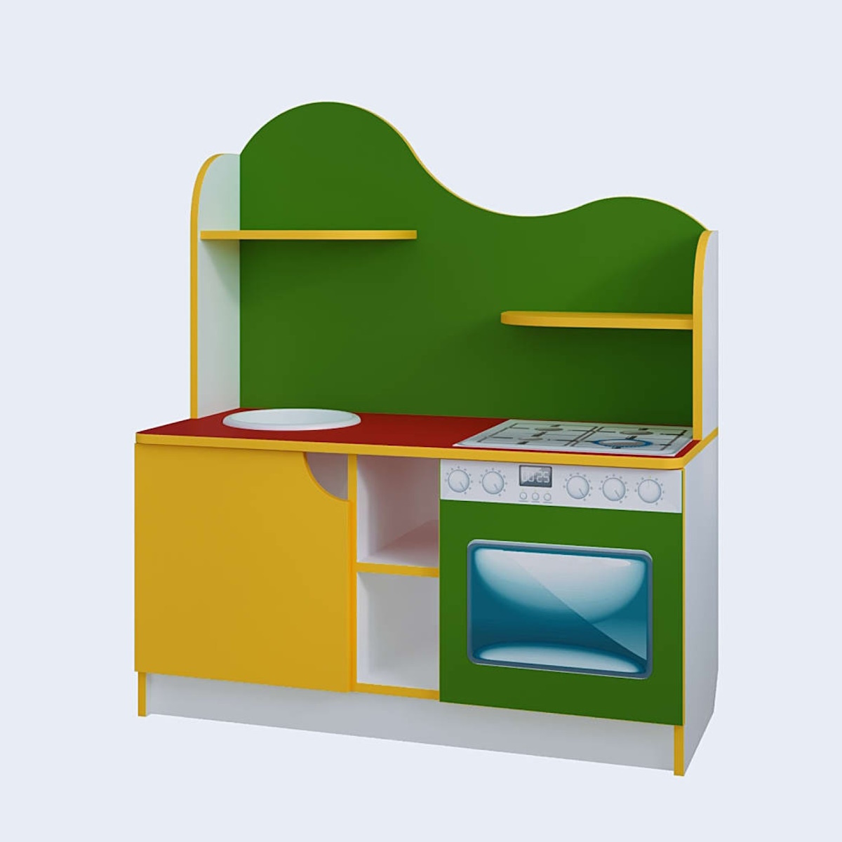 картинка Игровая кухня Хозяюшка 950*430*1100 мм. от магазина ДетсадЯр