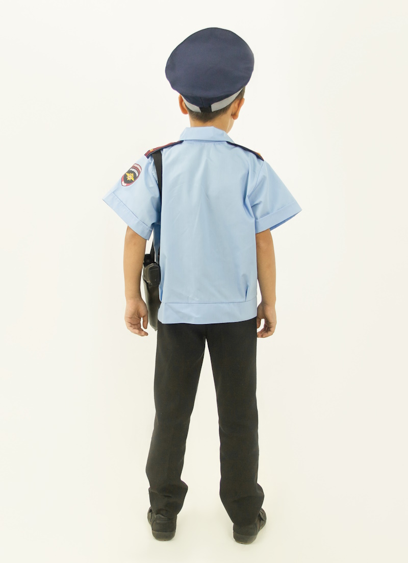 картинка Костюм детский профессия: Полицейский (рубашка + фуражка + кобура), МВ от магазина ДетсадЯр