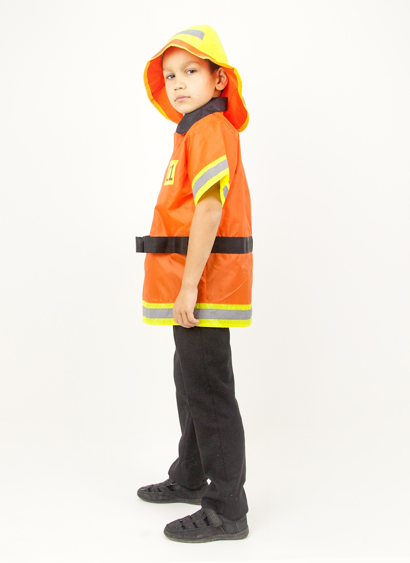 картинка Костюм детский профессия: Пожарный (куртка + шлем), МВ от магазина ДетсадЯр