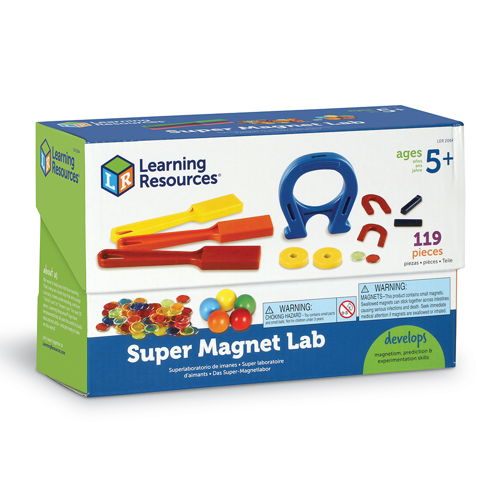 картинка Развивающая игрушка Моя первая лаборатория. Магнитный супер сет (119 элементов) Learning Resources, LER2064 от магазина ДетсадЯр