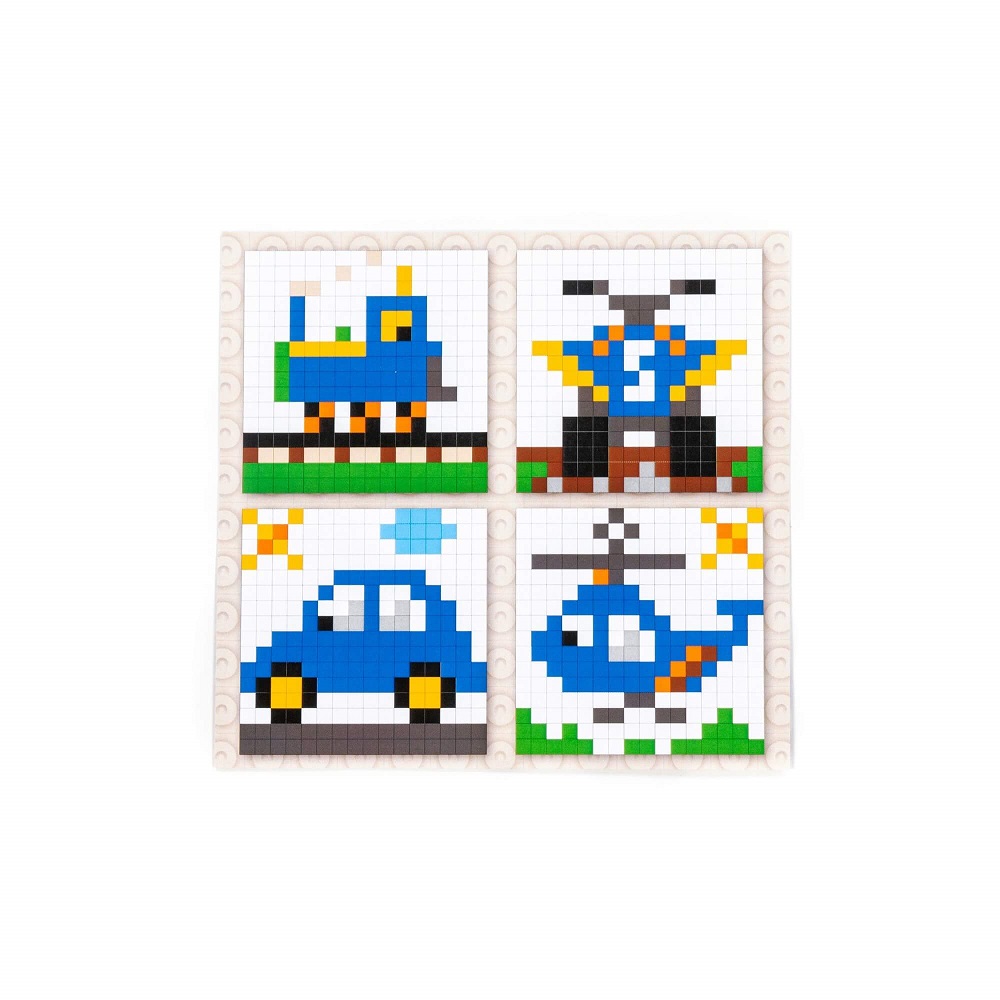 картинка Конструктор "Классик" "Мозаика №5 (транспорт)" (350 элементов) (в пакете), 73195, Полесье от магазина ДетсадЯр