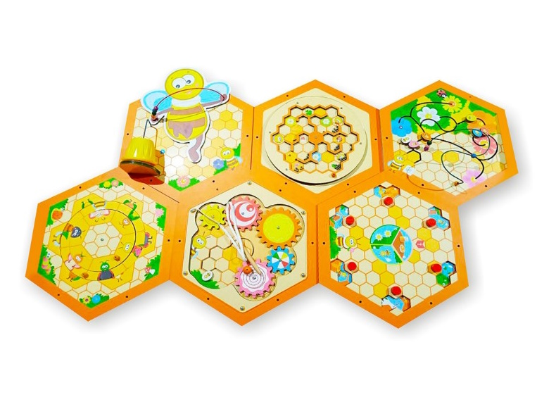 картинка Набор бизибордов Пчелиные соты 6 шт., Приоритет от магазина ДетсадЯр