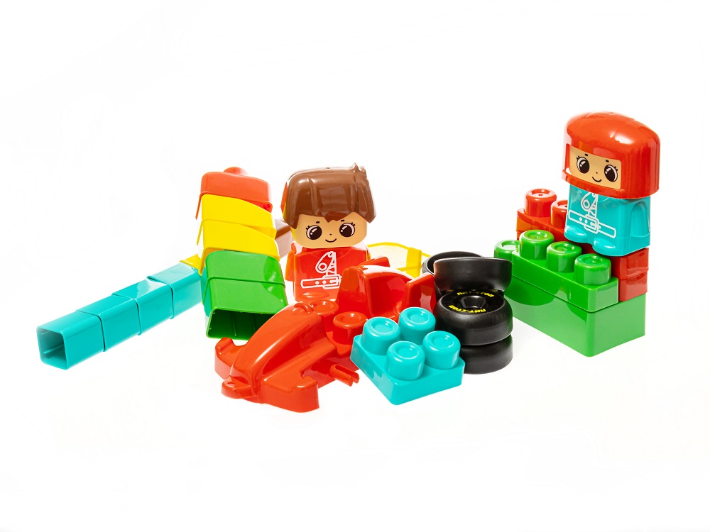 картинка Конструктор пластиковый Пит-стоп 30 деталей Baby Blocks, 03909, Десятое Королевство  от магазина ДетсадЯр