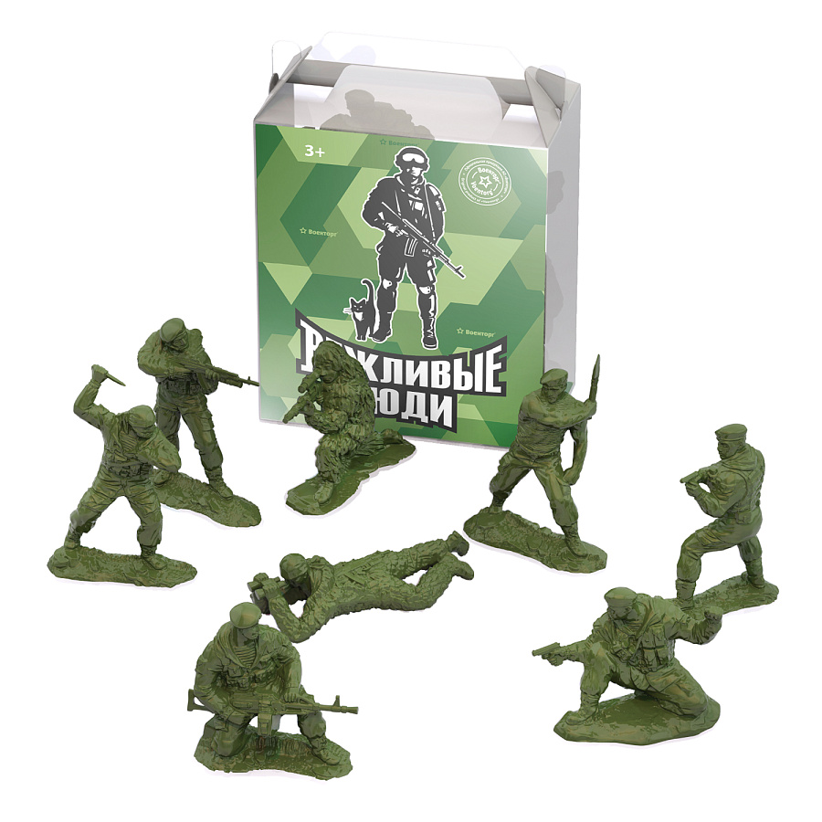картинка Солдаты "Вежливые люди" (8 шт. в малом прозрачном боксе) 329VL, Нордпласт  от магазина ДетсадЯр