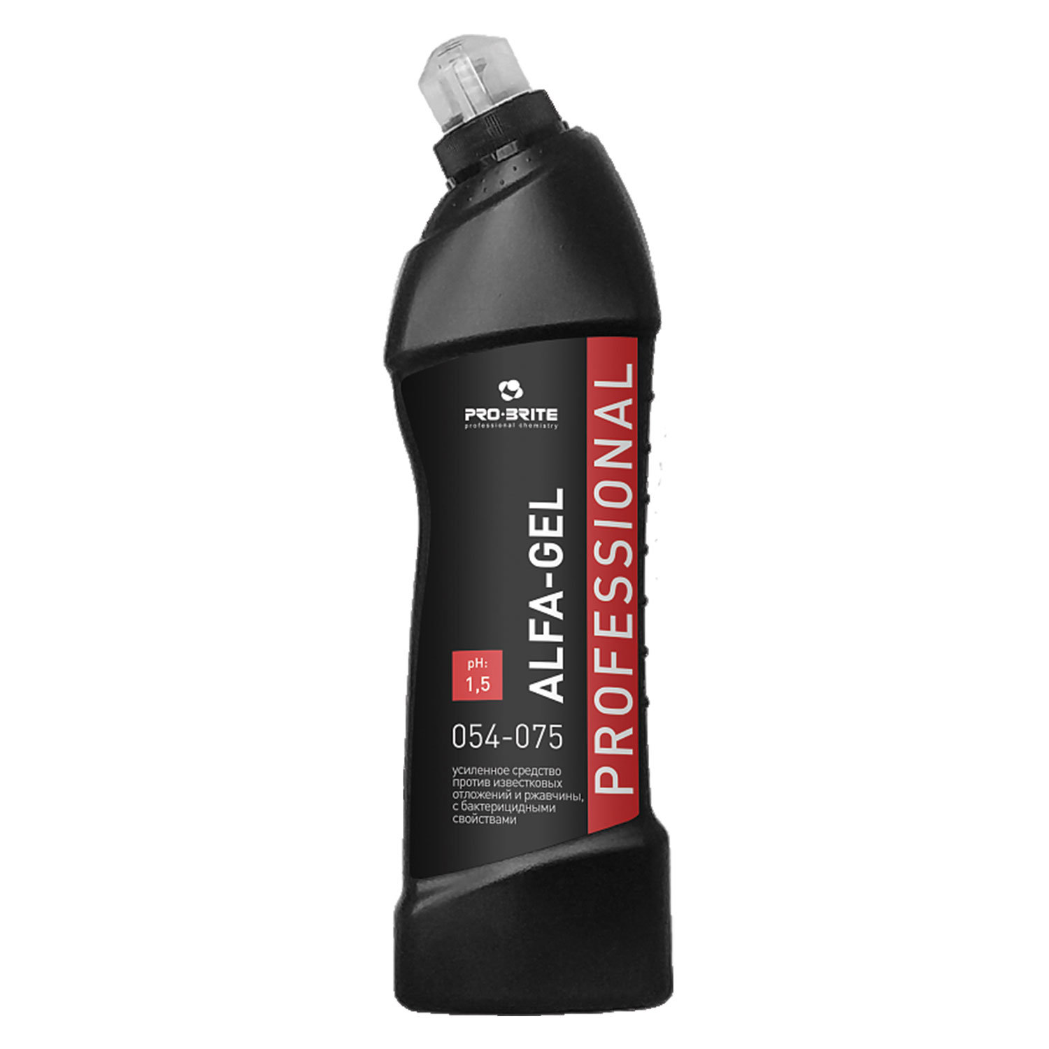картинка Средство для уборки санитарных помещений 750 мл, PRO-BRITE ALFA-GEL, кислотное, концентрат, гель, 054-075 от магазина ДетсадЯр