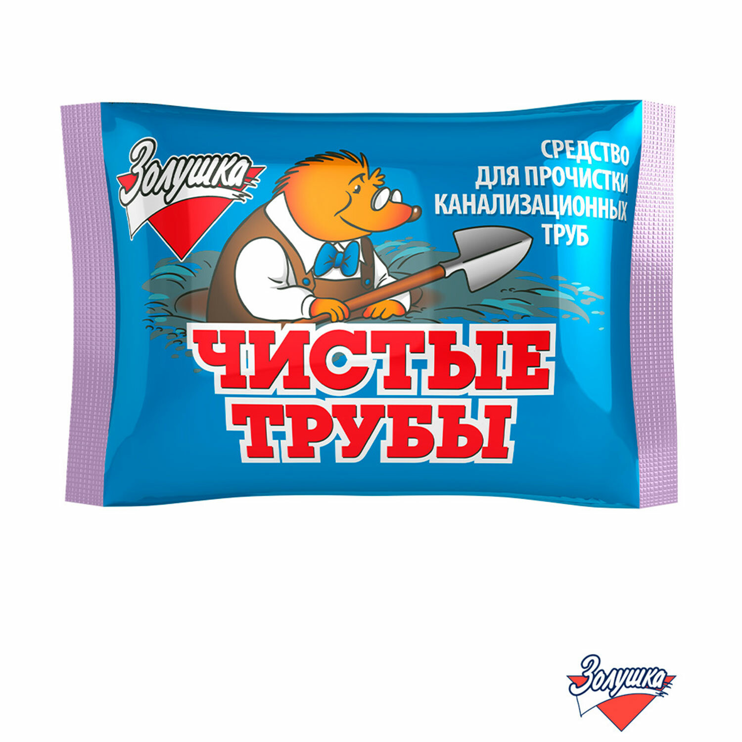 картинка Средство для прочистки канализационных труб 90 г ЧИСТЫЕ ТРУБЫ (ТИП КРОТ) порошок, Б34-2 от магазина ДетсадЯр